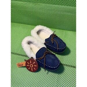 DIJE CALIFORNIA KID’S MOCCASIN ( CK1292) Blue  Color Size 3 M  Slippers
